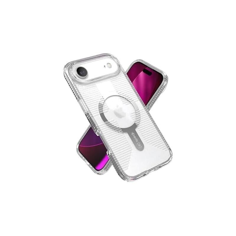 Speck GEMSHELL Grip +MS Case for iPhone 17 Air - Transparent, Protective, and Stylish