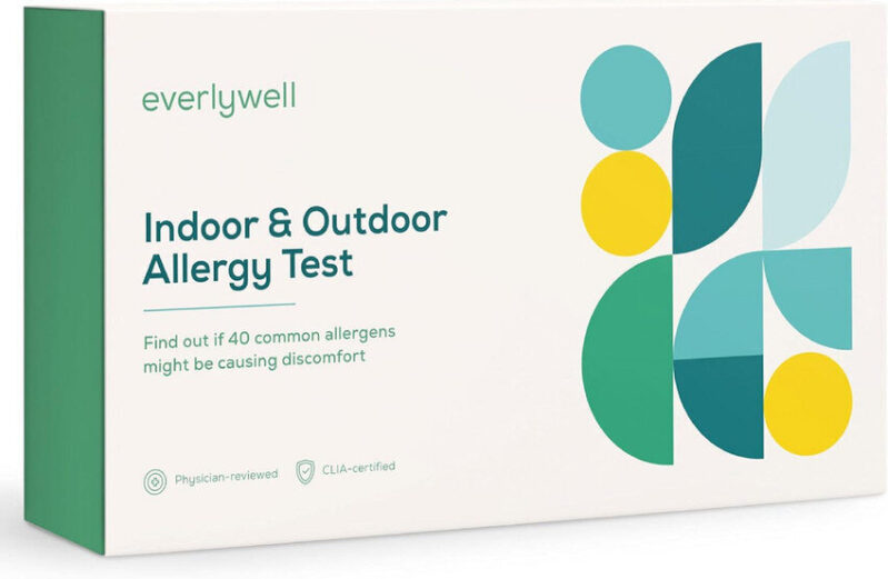 Indoor & Outdoor Allergy Test Kit by Everlywell - Comprehensive Allergy Screening
