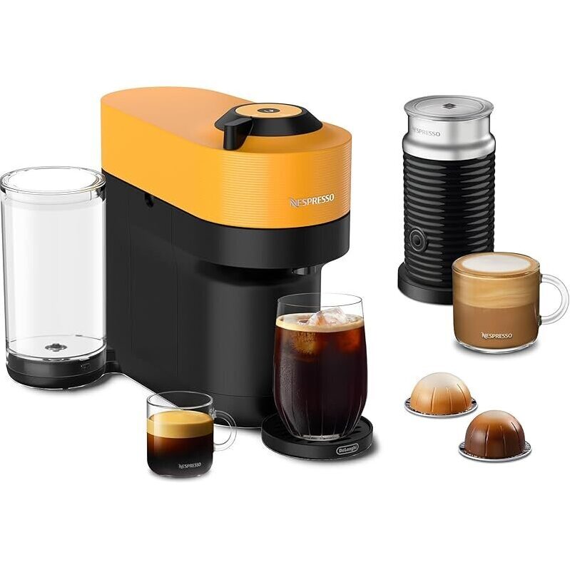 Nespresso Vertuo Pop+ by De'Longhi with Aeroccino Milk Frother