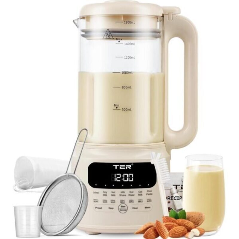 TER Glass Nut Milk Maker Machine - Multi-functional and Affordable