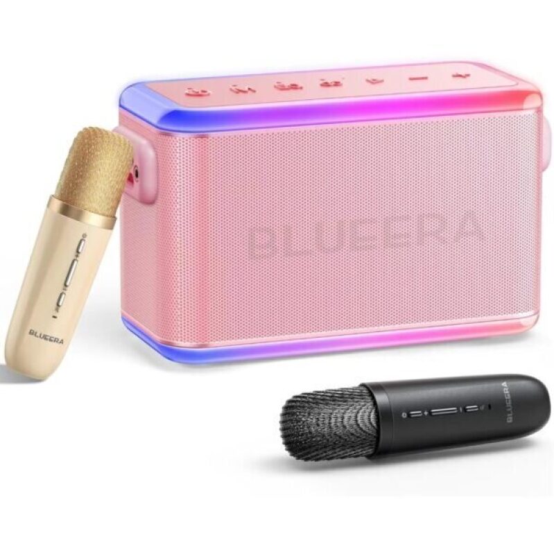 Blueera 60W Karaoke Machine with Bluetooth and LED Lights