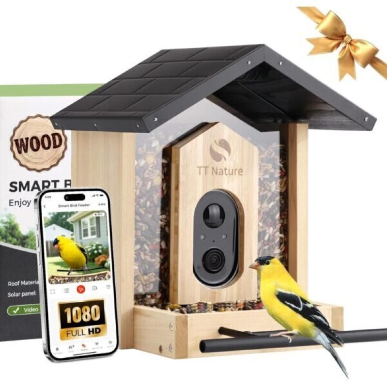 Upgraded 1.5L Smart Bird Feeder with HD Camera - 63% Off