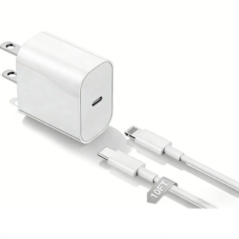 10ft USB-C to Lightning Cable with Fast Charger - 59% Off