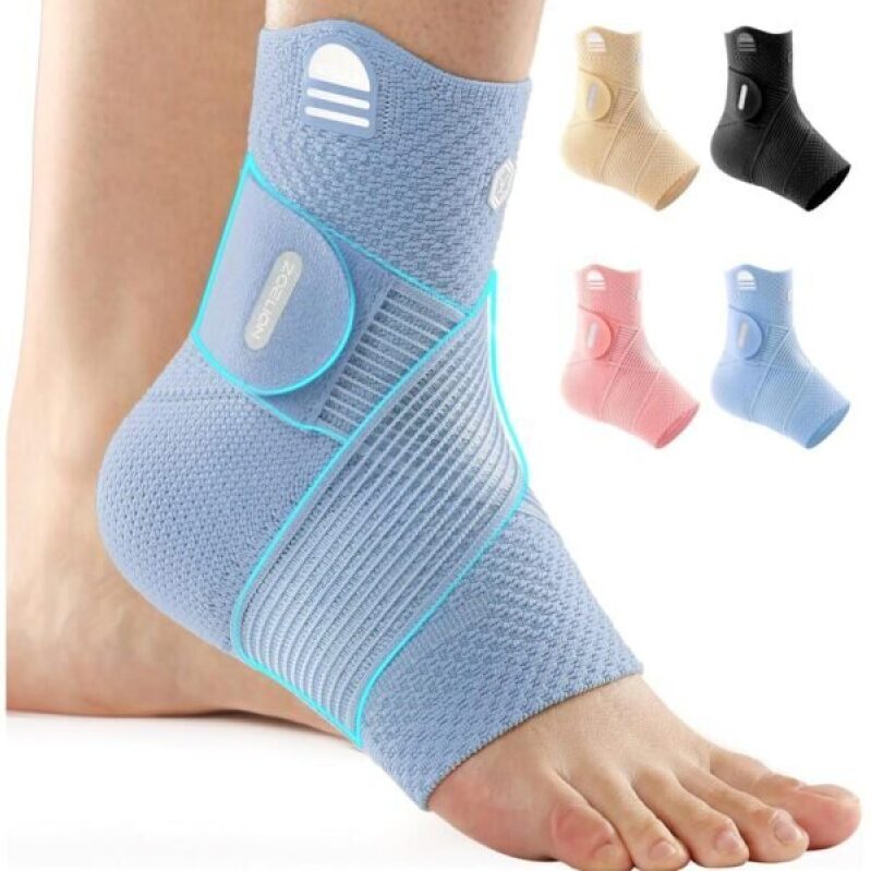 ZOELION Ankle Support Brace with Fishnet Strap - Relieves Plantar Fasciitis & Achilles Tendonitis