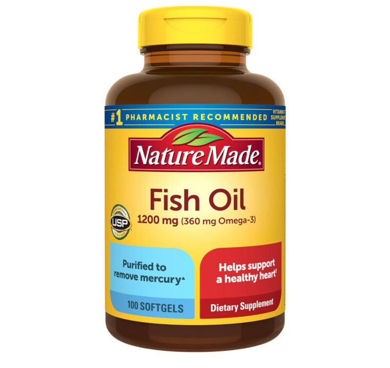 Nature Made 1200mg Omega-3 Fish Oil Softgels - Affordable and Effective Health Supplement
