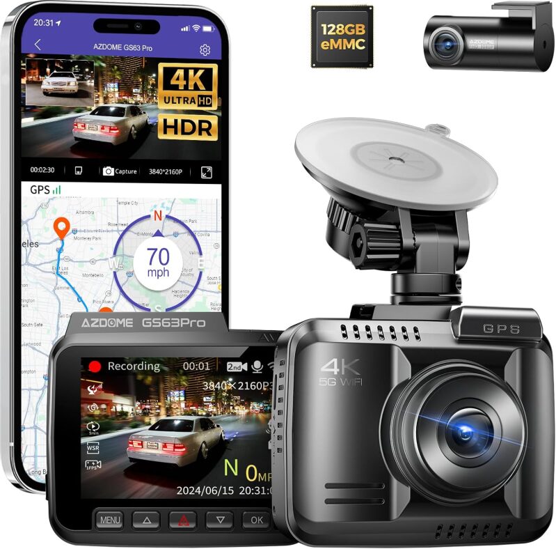 AZDOME GS63Pro 4K Dash Cam: 40% Off - Ultimate Driving Companion