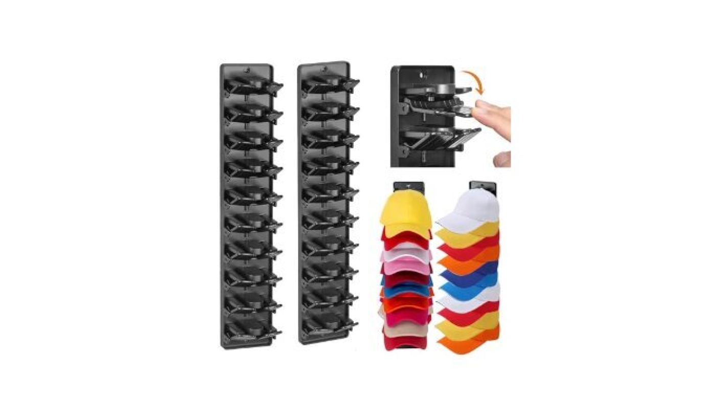 Efficient Baseball Cap Storage - 20 Cap Organizer