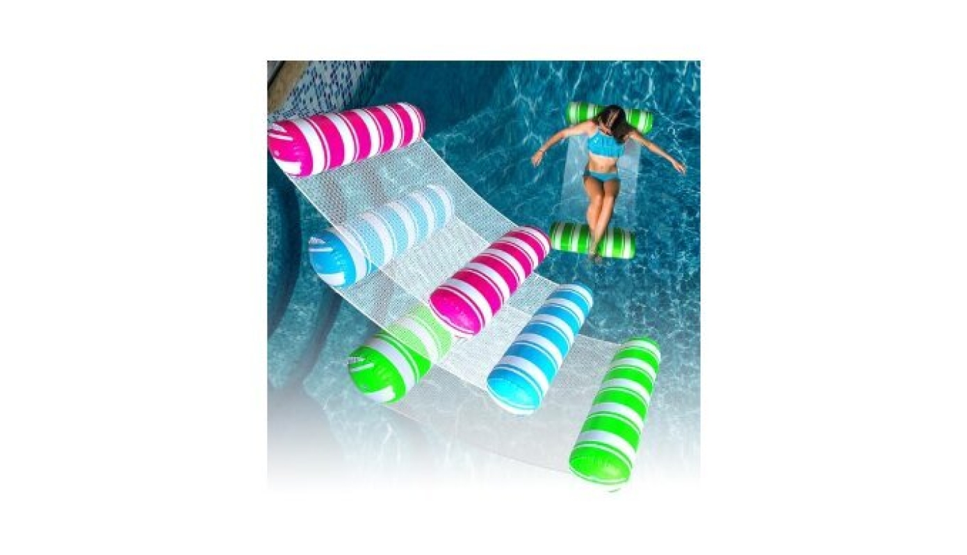 3 Pack Inflatable Pool Floats Adult Size: Multi-Purpose Pool Floats for Swimming Pool Fun
