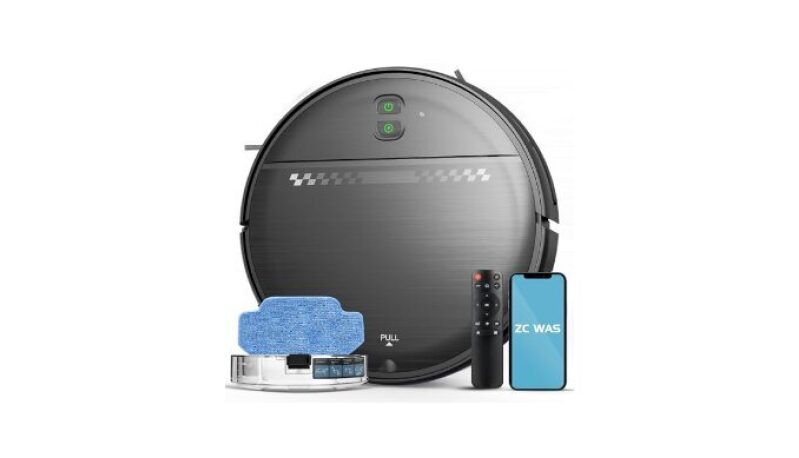 2-in-1 Robot Vacuum and Mop Combo for Pet Hair - Smart Clean
