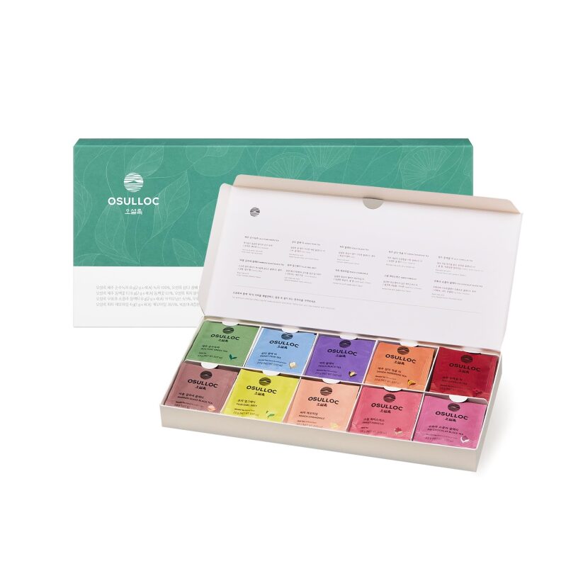 Discover Variety with OSULLOC Premium Tea Collection - 40 Count, 10 Flavors