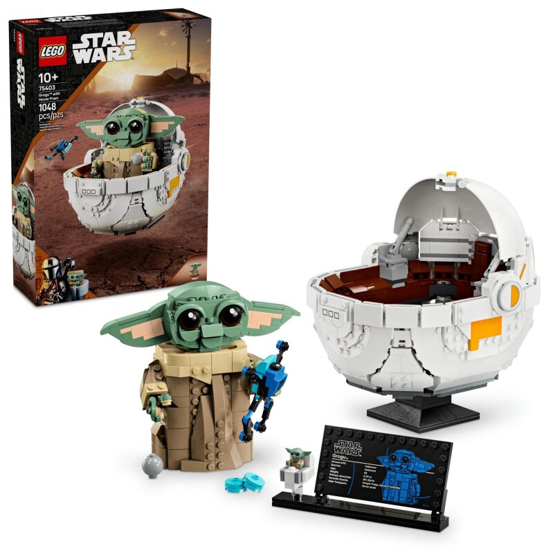 LEGO Star Wars Grogu with Hover Pram Building Toy Set