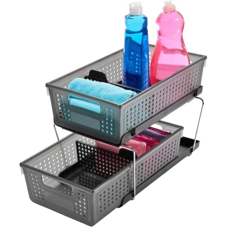 Maximize Storage with madesmart's Two-Tier Under Cabinet Organizer