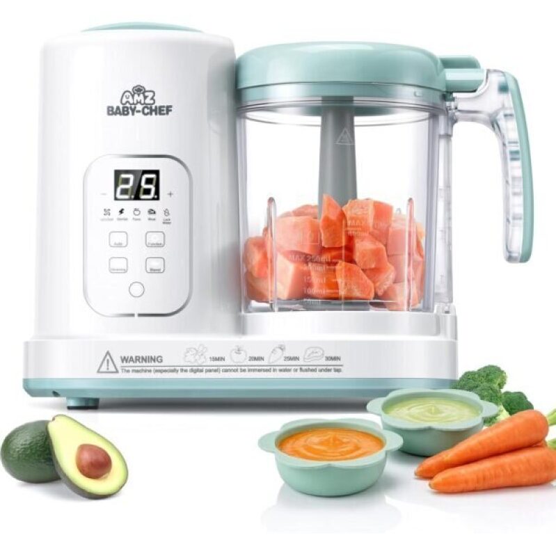 AMZ BABY-CHEF 4-in-1 Steam Blender: Smart, Healthy Baby Meal Prep