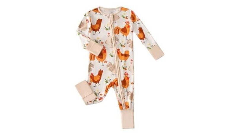 Baby Bamboo Viscose Long Sleeve Romper – Perfect for Baby’s Sleeping