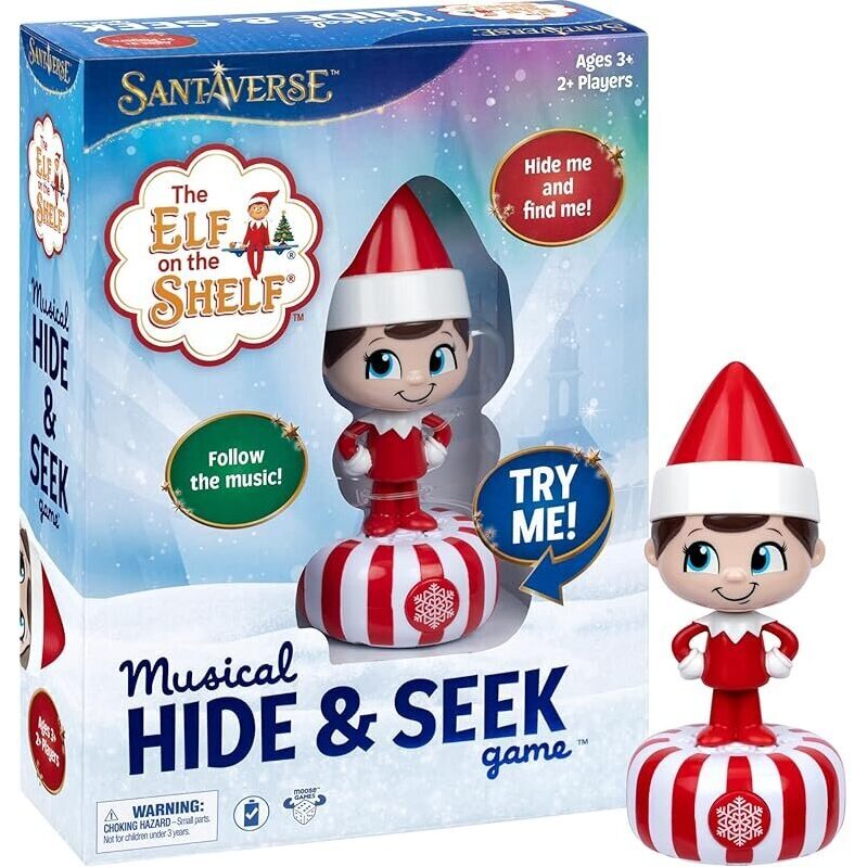 Elf on the Shelf Musical Hide & Seek Game for Ages 3+, Festive Fun for Kids