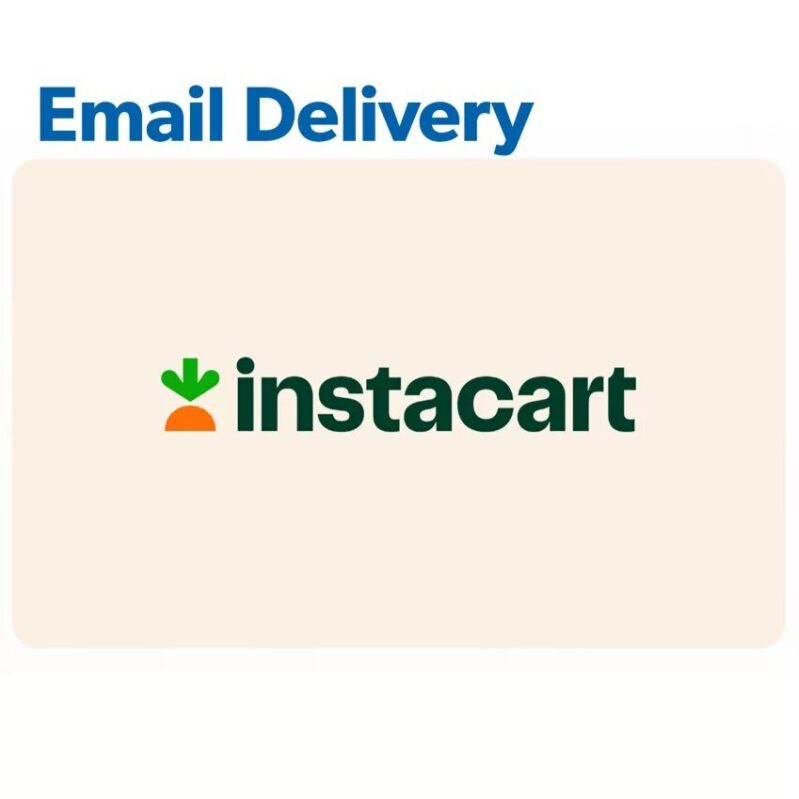 $100 Instacart eGift Card Email Delivery - Perfect Gift for Grocery Lovers