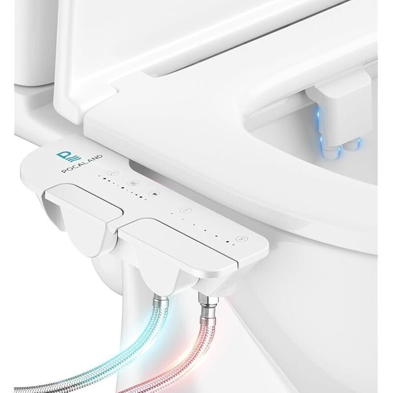 Pocaland Ultra-Slim 3-in-1 Bidet with Warm Water and Self-Cleaning Feature