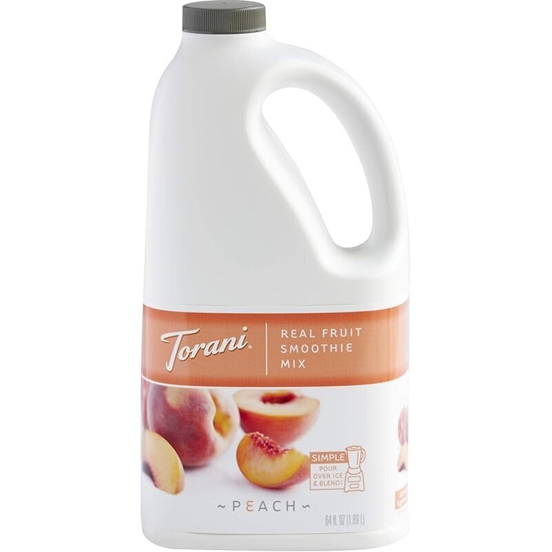 Torani Real Fruit Smoothie Mix Peach 64oz - Fresh Peach Flavor
