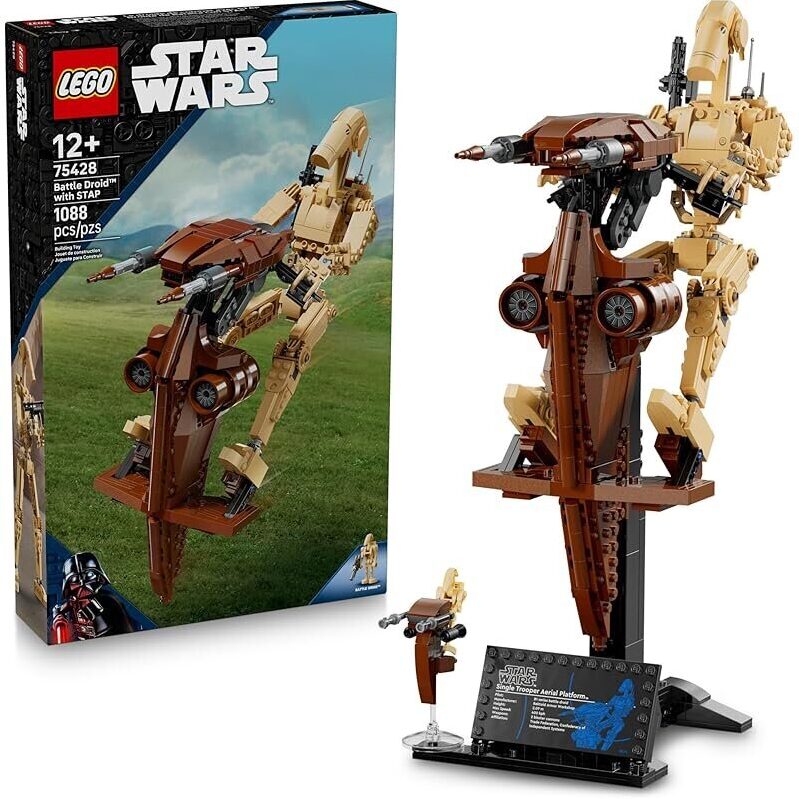 Build and Play with LEGO Star Wars Battle Droid with STAP