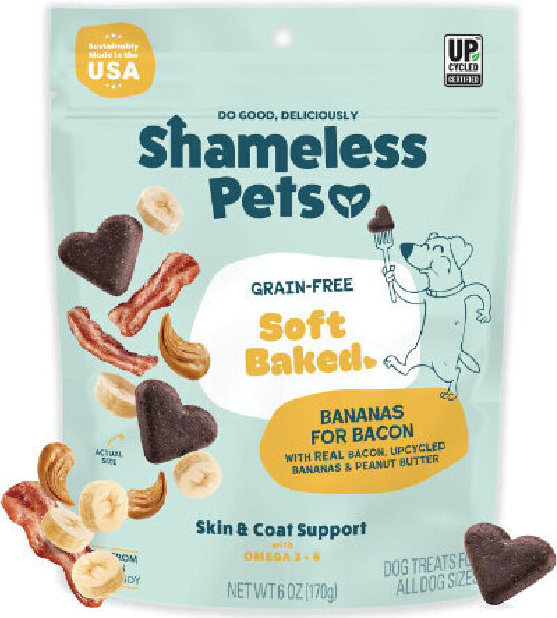 Shameless Pets Soft Baked Dog Treats - 6oz Grain-Free, Healthy Dog Snacks