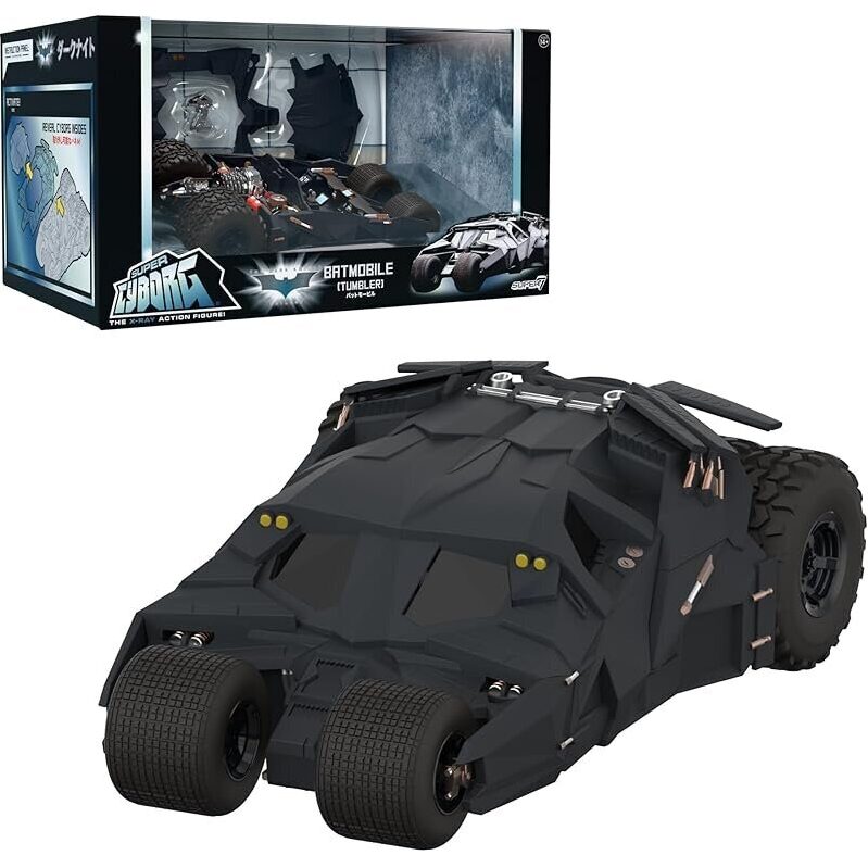 Super7 Super Cyborg Batman Batmobile Tumbler 10-inch Vehicle - Ultimate Collector's Piece