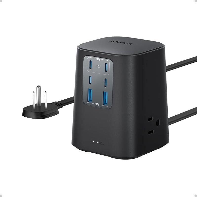 Anker 100W 9-in-1 USB-C Power Strip - Efficient Home/Office Charging Station