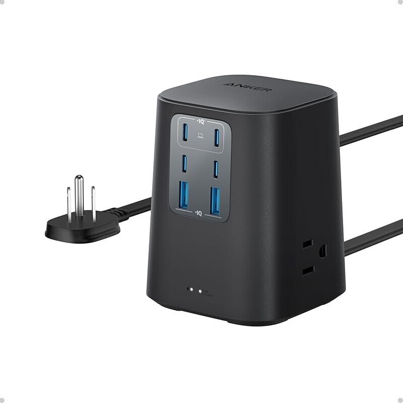 Anker 100W 9-in-1 USB-C Power Strip - Efficient Home/Office Charging Station