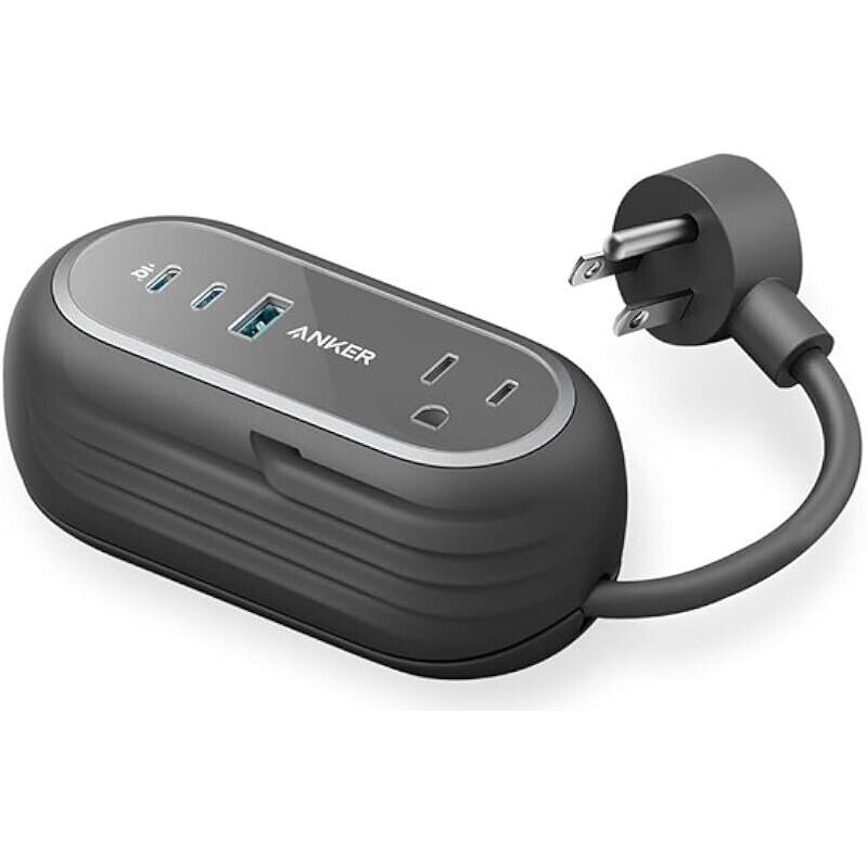 Anker GaNPrime 65W 5-in-1 Power Strip Charging Station - High-Speed Multi-Port Charging
