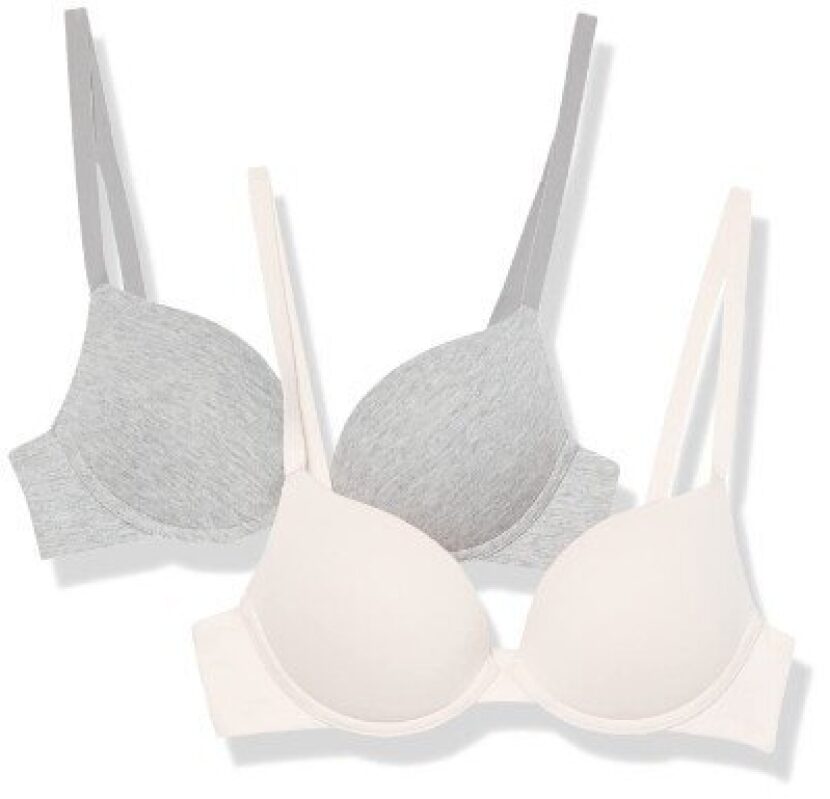 Amazon Essentials Women's Cotton Ring Support Bras 2-Pack