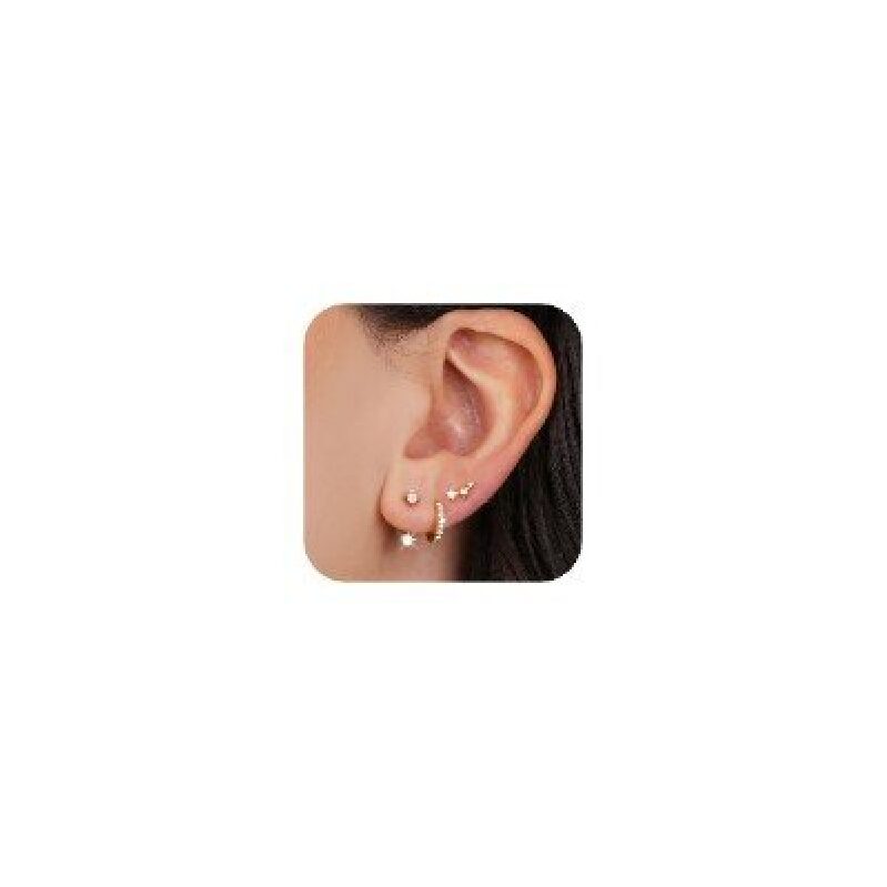 Elegant Gold Earring Set for Women - Versatile and Timeless