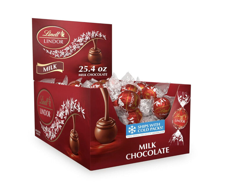 Lindt LINDOR Milk Chocolate Truffles - 60 Count, Prime Shipping Included