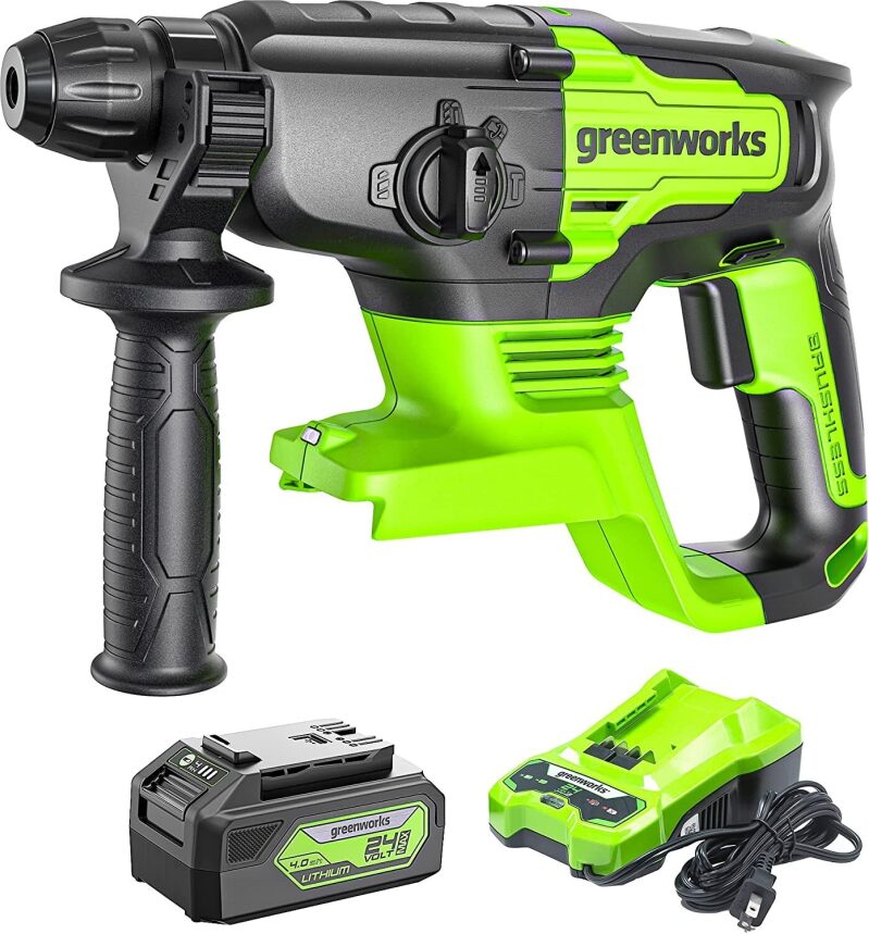Greenworks 24V Cordless Rotary Hammer Drill - High Performance and Efficiency