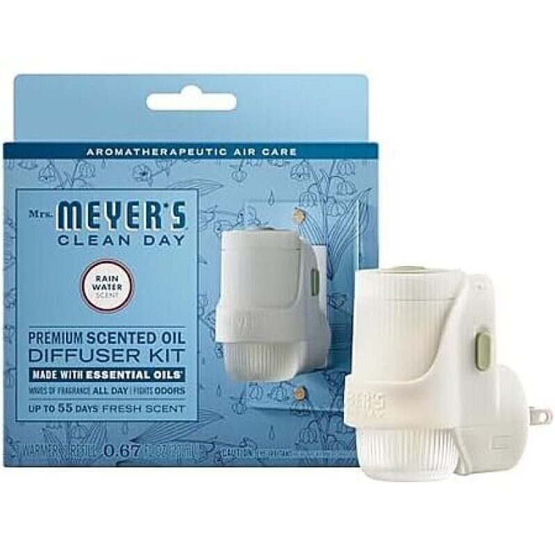 MRS. MEYER'S CLEAN DAY Premium Scented Oil Diffuser Kit, Rain Water - Great Deal at Amazon
