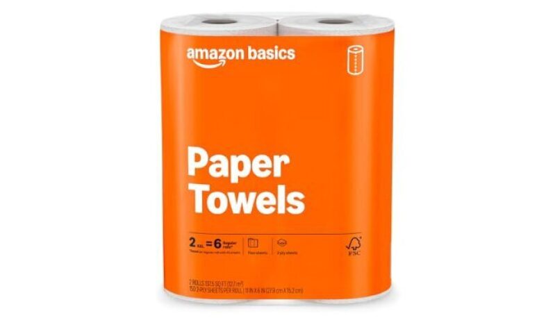 Amazon Basics 2-Ply Flex-Sheets Paper Towels - Budget-Friendly Cleaning Solution