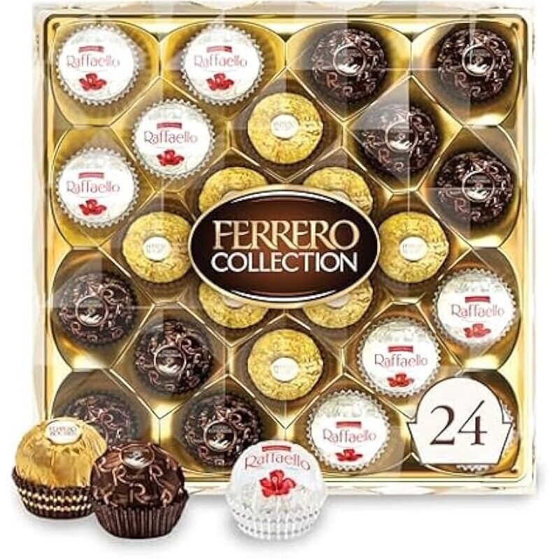 Ferrero Collection Hazelnut, Dark Chocolate, and Coconut 24ct Treats