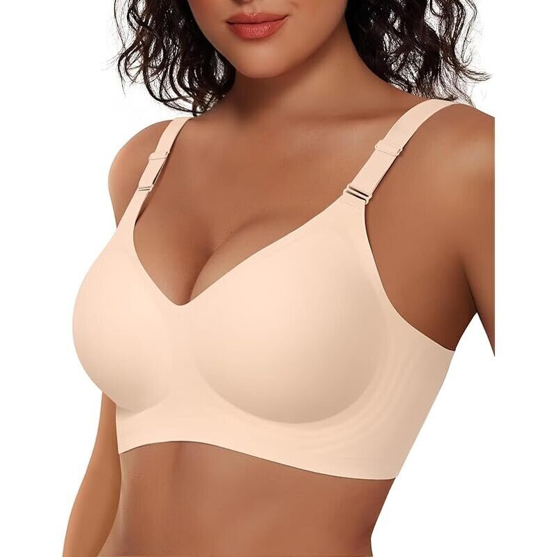 Vertvie Women's Wireless Jelly Bras: Seamless Comfort with Jelly Gel Support