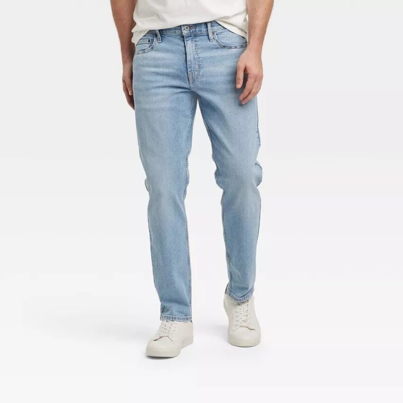 Goodfellow & Co Men's Mid Rise Relaxed Leg Athletic Ankle Jeans - Comfortable and Stylish Denim