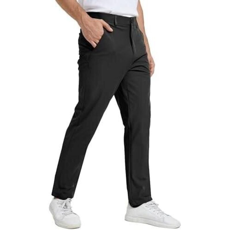 NATUVENIX Golf Pants for Men - 30-Inch Slim Fit Casual Business Trousers with Pockets - 61% Off