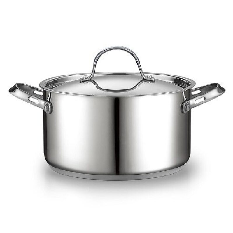 6 Quart Stainless Steel Pot and Pan - Prime Exclusive Deal