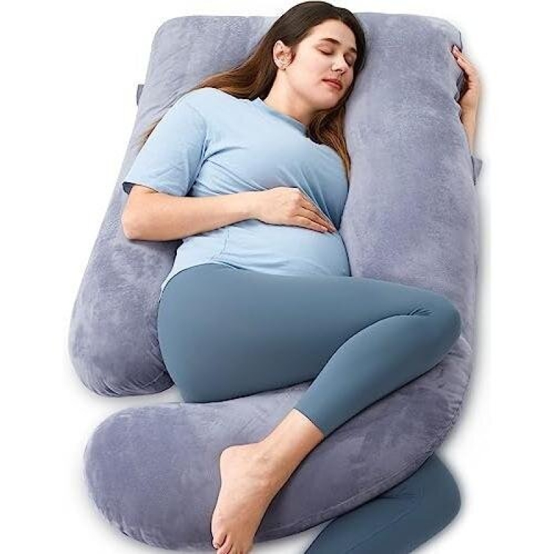 57-Inch Detachable Maternity Pillow - Full Body Support for Pregnant Women