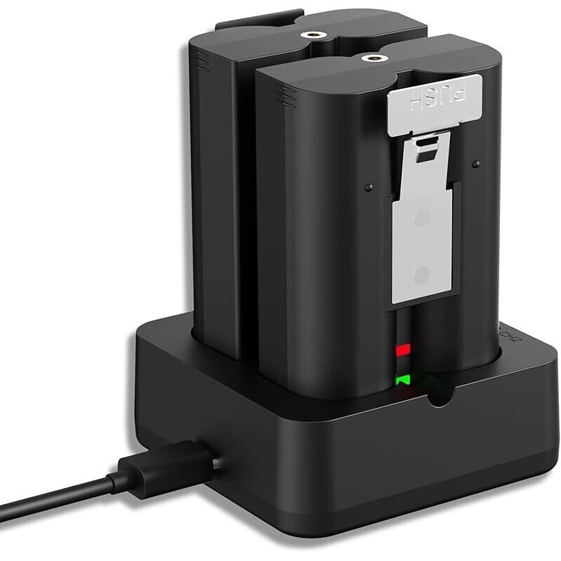 Premium Lesaps Replacement Batteries for Ring Doorbell with Charger Station