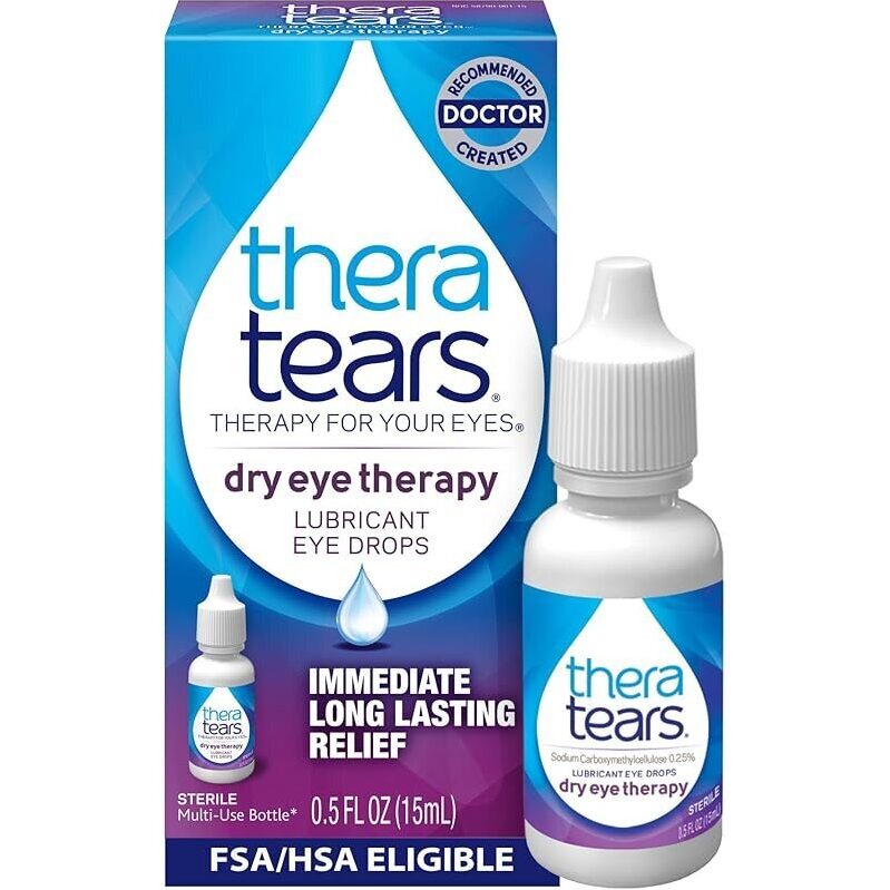 TheraTears Dry Eye Therapy Eye Drops - Instant Relief for Dry Eyes
