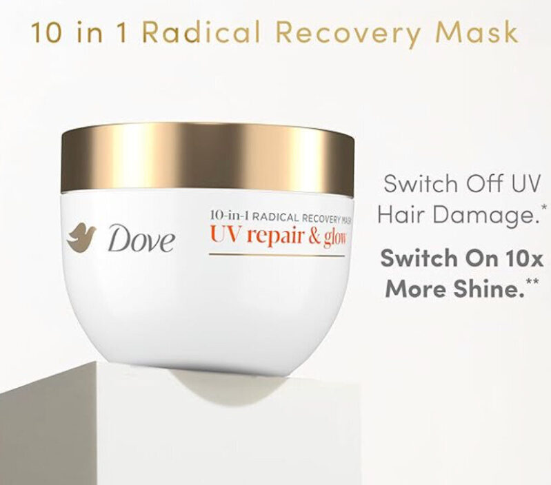 Dove 10-in-1 Radical Recovery Hair Mask - Deep Repair & Shine