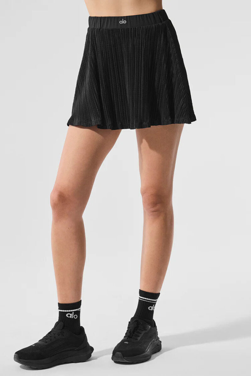 Alo Yoga Micro Plisse Tennis Skirt: Half Off, Free Shipping