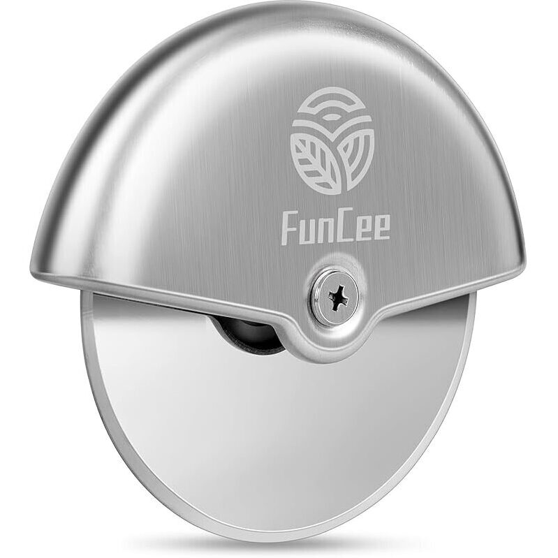 FunCee Premium Pizza Cutter Wheel with Sharp Blade - Perfect for Even Slices