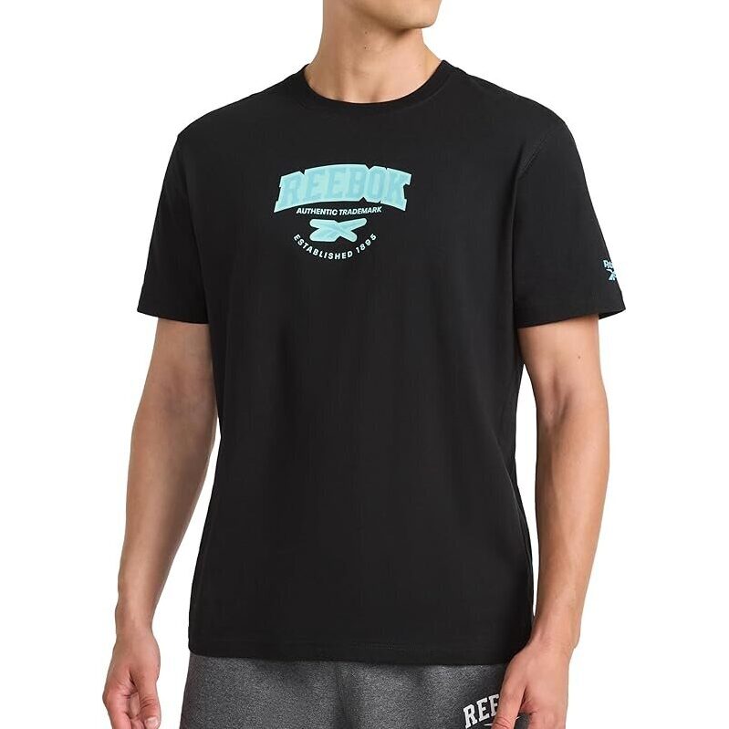 Reebok Men's Short Sleeve Graphic Crewneck T-Shirt: Sleek Design, Superior Comfort