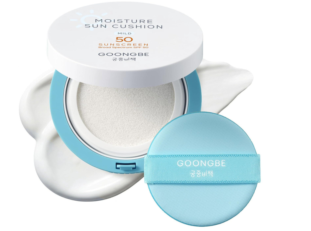 GOONGBE Moisture Sun Cushion Mild SPF 50 - Perfect for Kids' Sun Protection