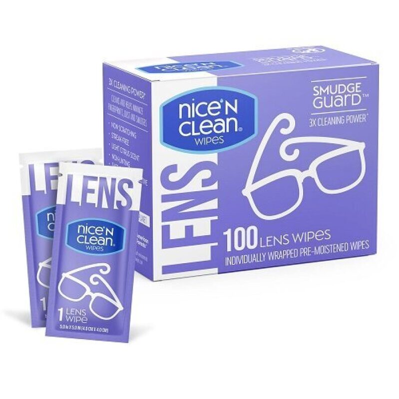 Nice 'n Clean SmudgeGuard Lens Wipes - Cost-Efficient, Long-Lasting Cleaning