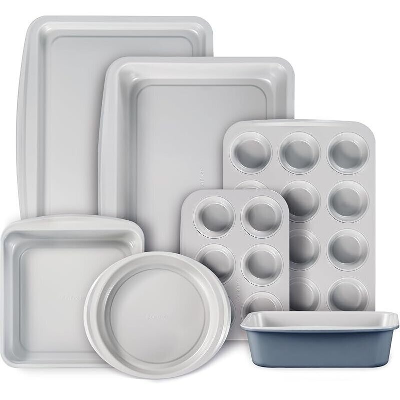 Carote 7-Piece Nonstick Stackable Baking Pans Set - Premium Bakeware