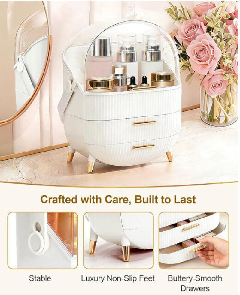 Triple-Layer Large Capacity Cosmetic Organizer - Prime Shipping Included